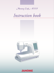 Janome - New Home MC10001 Sewing Machine Instruction Manual