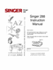 Singer Singer 288 instruction manual Sewing Machine