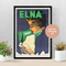 Elna Supermatic 1954 Retro Advertising Poster