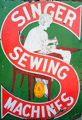 Singer Sewing Machine vintage sign