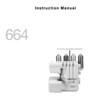 Elna 664 and 664Pro Sewing Machine PDF Instruction Manual in English
