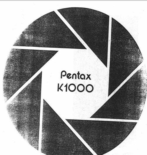 Pentax K1000 vintage camera instruction manual
