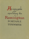 Remington Typewriter Printed Instruction Manual
