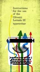 Olivetti Lettura 22 Typewriter Vintage Instruction English Manual PDF