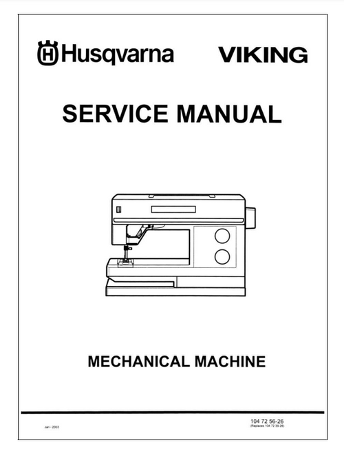 Husqvarna 2000 Sewing machine PDF Service manual in English