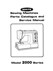 White 2000 Series Sewing Machine Service Manual in English PDF