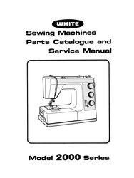 Husqvarna White 2000, 2220, 2221 and 2222 Series Sewing Machine Service Instruction Manual and Parts List Vintage PDF