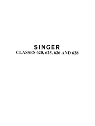 Vintage Singer 620 Service Manual PDF download.