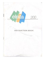 Elna Elnita 200 Sewing machine PDF instruction manual in English