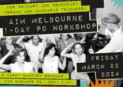 Melbourne 1-day workshop (French, Chinese) 22/03/2024