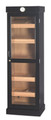 Commercial Ebony Oak Tower II 3000 Count Display Wall Cabinet Humidor