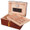 Deauville 100 Count Humidor with Cigar Leaf Inlay - HumidorPros.com