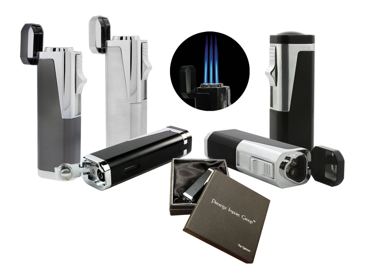 Typhoon 3 Jet Torch Lighter w/ Plug 