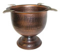 Stinky Cigar Tall Cigar Ashtray Antique Hammered Copper