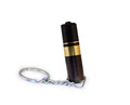 Brass and Wood Cigar Plug Punch Cutter w/ Keychain