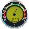 Cigar Oasis Caliber 4R Digital Hygrometer Thermometer Silver