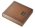 Madrid Brown Finish Leather Travel Humidor - Holds Up To 18 Cigars