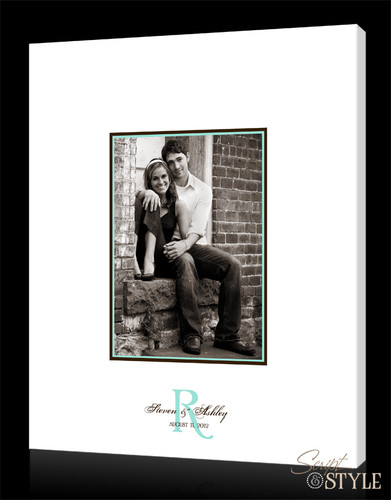 Wedding guest book canvas