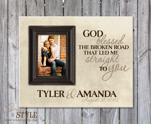 Personalized picture frame, Cream