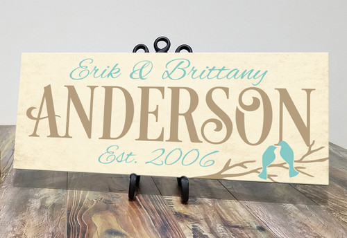 personalized family name sign