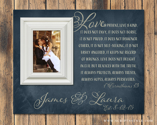Personalized Picture Frame 1 Corinthians 13