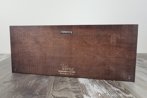 stained family name sign