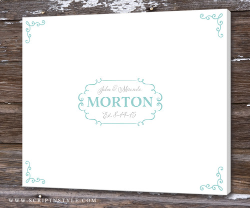 Wedding Guest Book Alternative Personalized Canvas