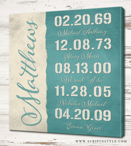 custom special dates sign