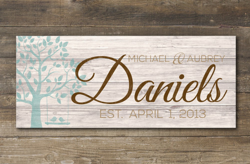 Personalized wooden signs