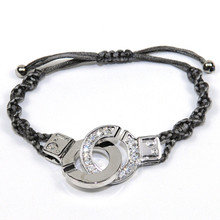 Cuffs of Love ♥ Handcuff Bracelet XLarge 1/2 CZ