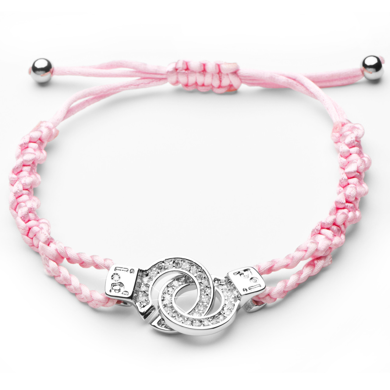 Komen CZ Handcuff Pink Bracelet | SWAN BOUTIQUE