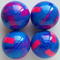 BIG-GENESI Italian blue / fuchsia fluo-vila fluo - Set of four.