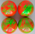 Martel DUO TOP GF - fluo green / red fluo flash - Set of four.