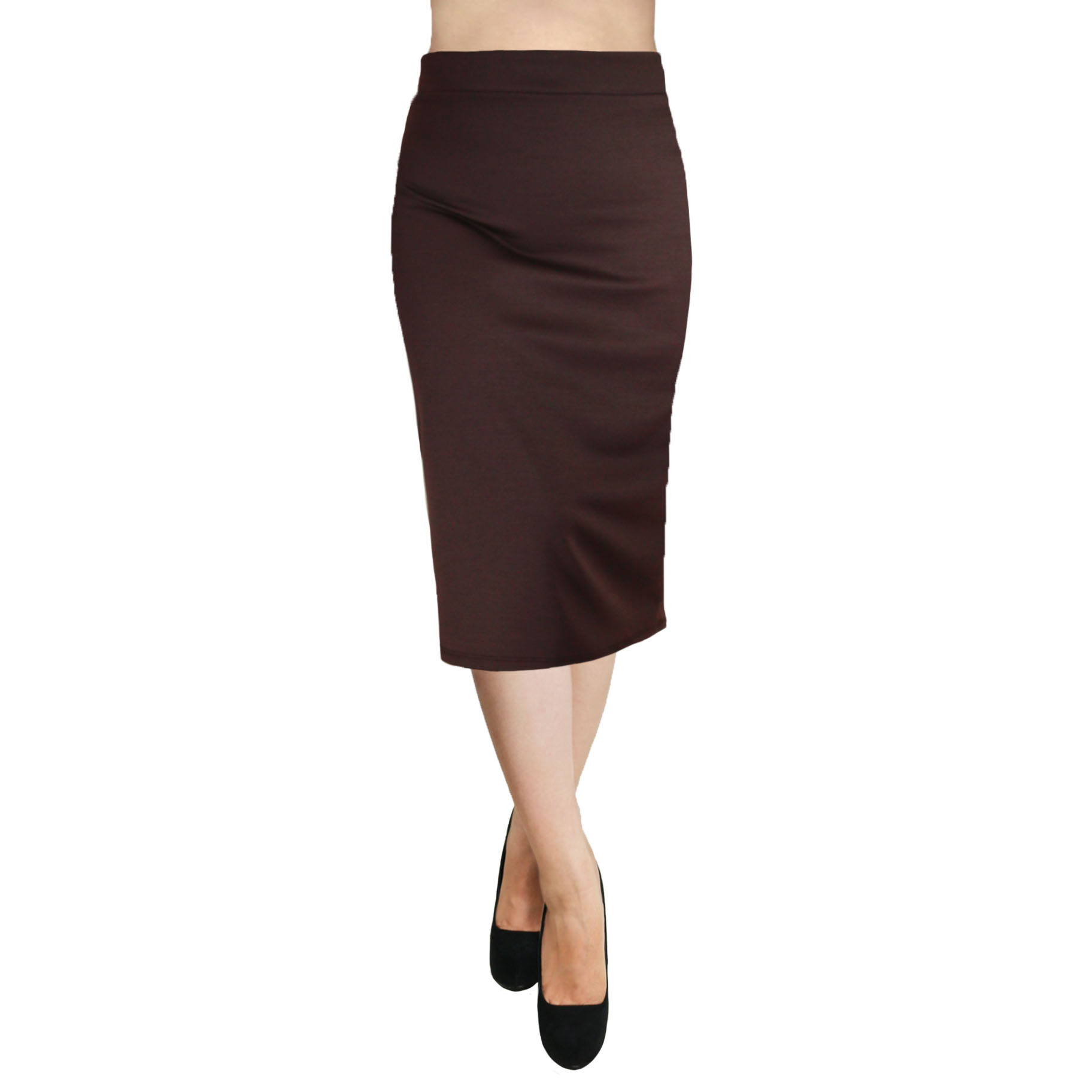 Sexy Bodycon Elegant Business Casual Solid Straight Pencil Skirt - USA ...