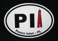 Oval Ponce Inlet Lighthouse Vinyl Magnet