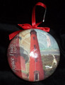 Ponce Inlet Lighthouse Round Ornament