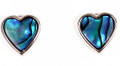 Paua Heart Earrings