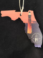 Florida State Sunset Wooden Ornament