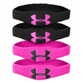 Under Armour 1/2 Inch Oversized Performance Wristband 4-Pack 