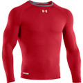 Under Armour Men’s HeatGear Sonic Compression Long Sleeve Shirt Red