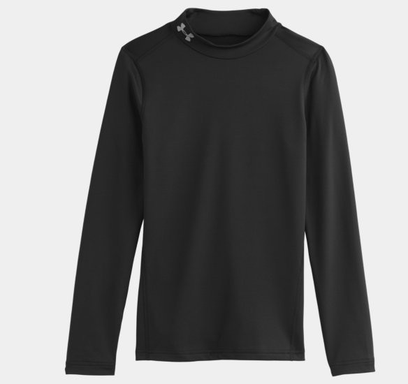 under armour men's evo coldgear fitted mock long sleeve shirt