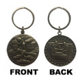 (Only 1 keychain included; picture shows front and back of keychain). 