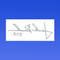 Jack Roush Etched Glass Signature Decal - Reversed (2919)