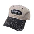 Roush Signed Frayed Gray Hat (2973)