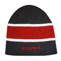 Roush Charcoal/Dark Red Stripe Knit Hat (3225)
