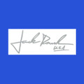 Jack Roush Silver Metallic Signature Decal (3480)