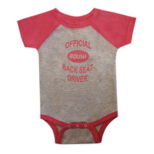 Download Roush Heather Gray/Pink Back Seat Driver Onesie (3485 ...