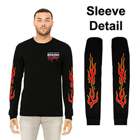 Roush Racing Mens Black Flame Long Sleeve Shirt (3666) - Roush