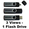 Roush Black Ultimate 8 GB Flash Drive (3717)