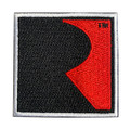 Square R Iron-On Patch (4419)